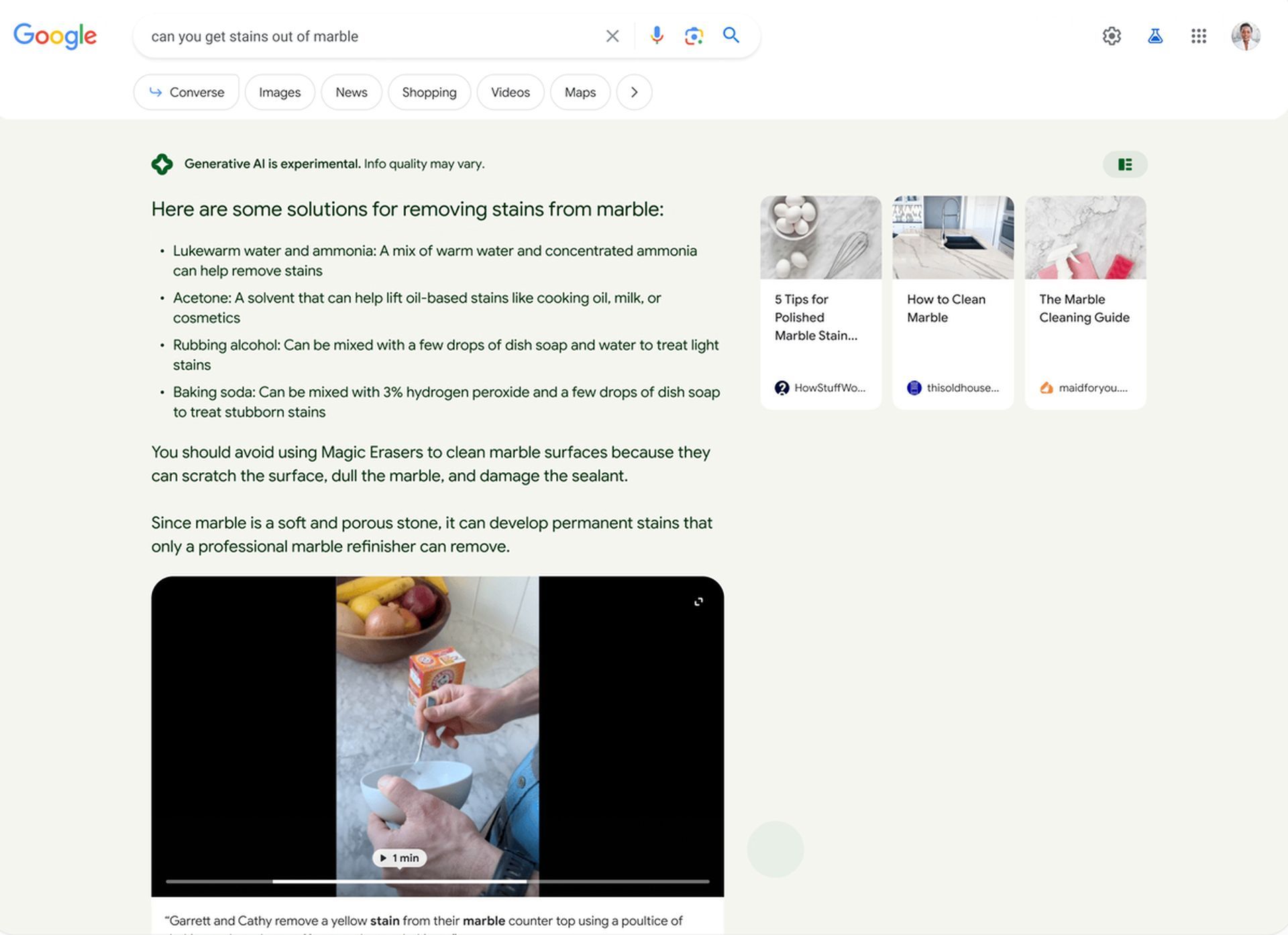 Search Generative Experience