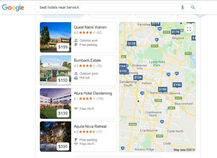 Local search for Hotel