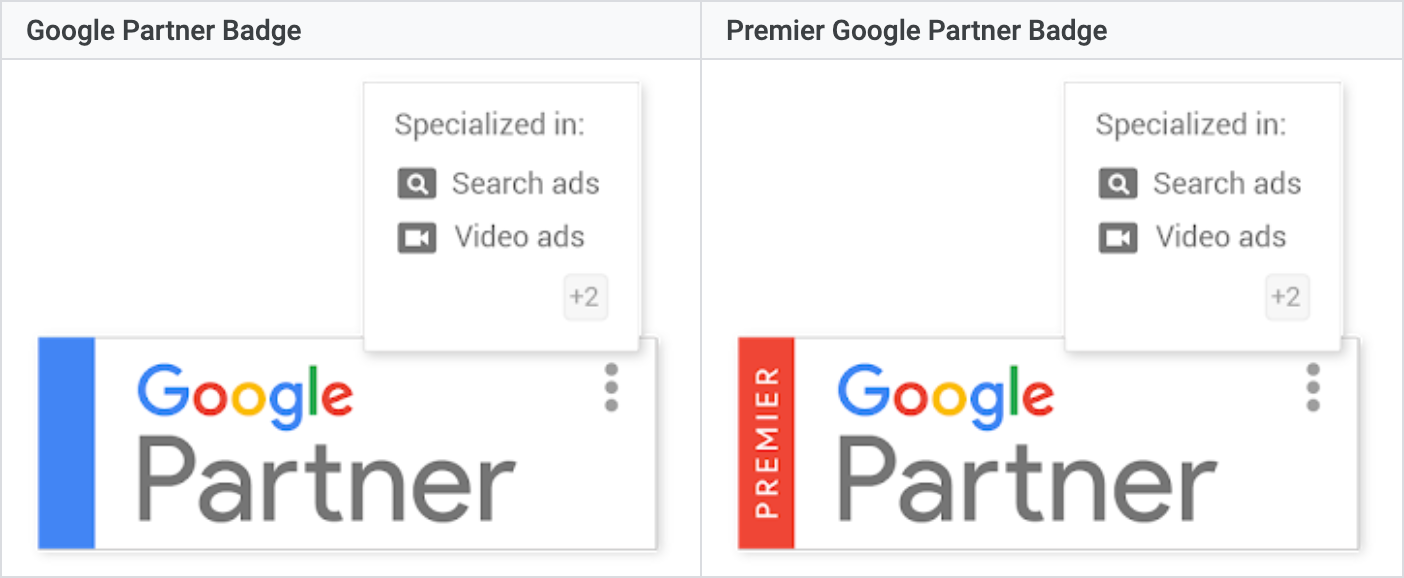 Google Partner Agency Badges
