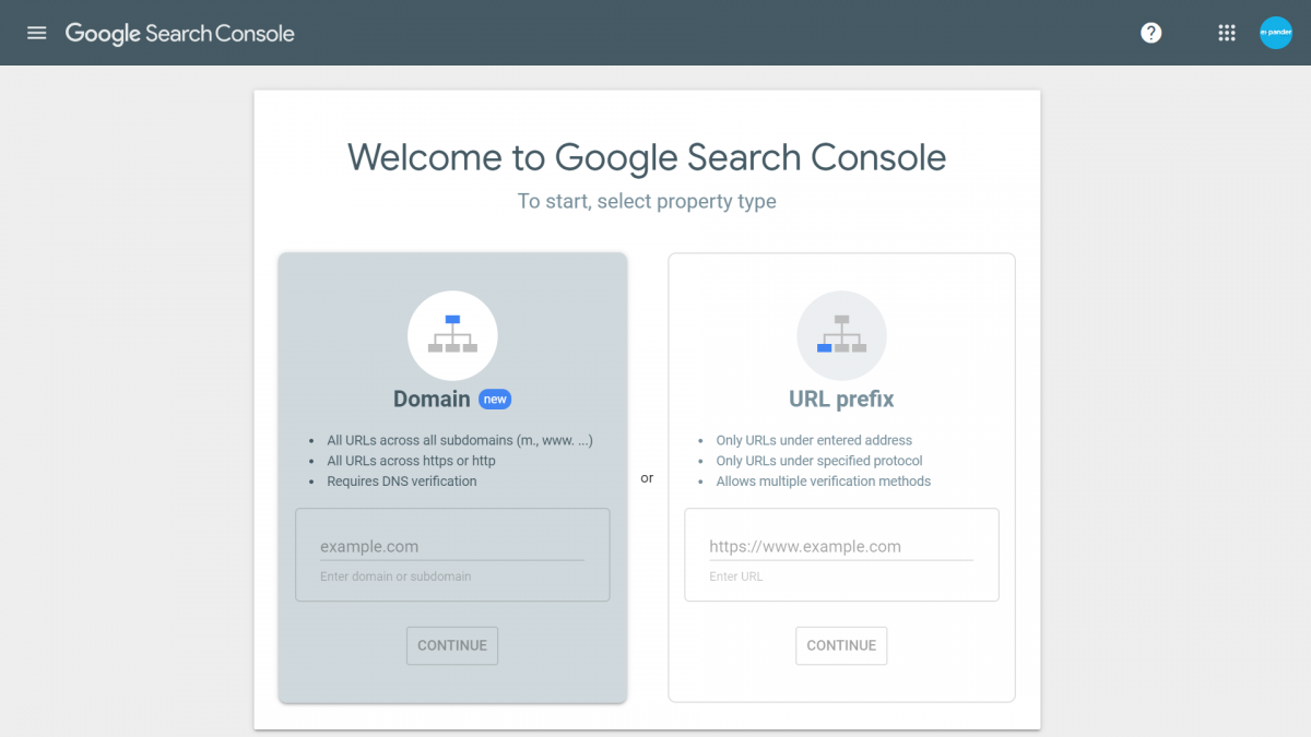 Google Search Console account Setup