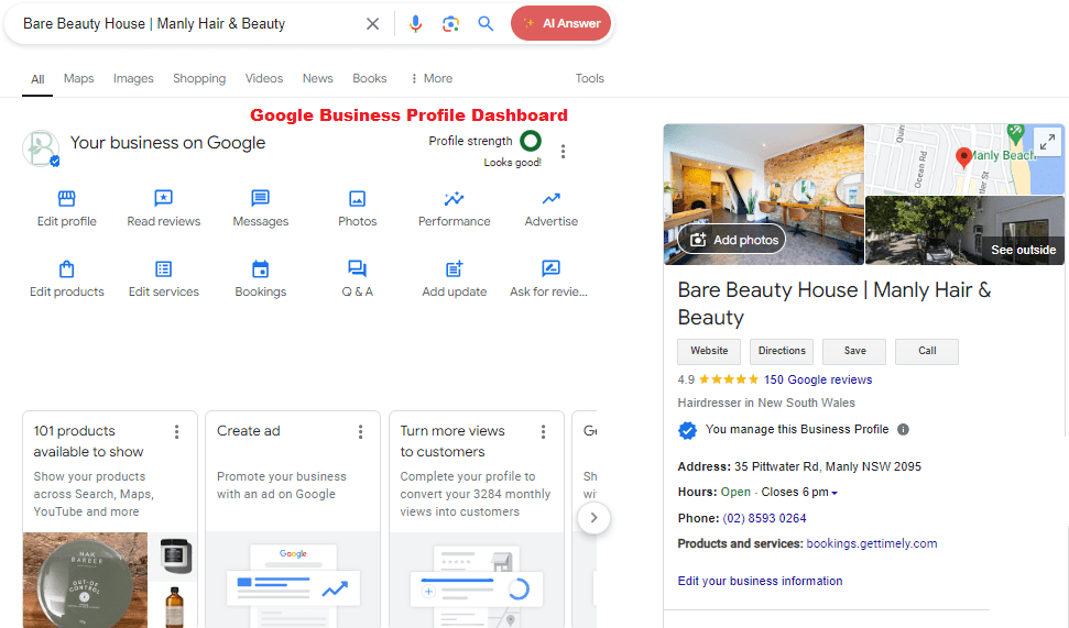 Google Business Profile Dashboard