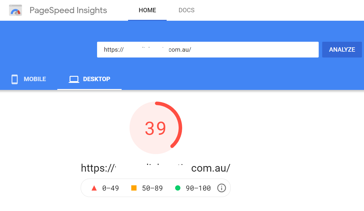 Google page speed 