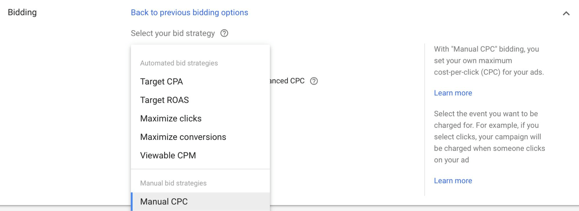 Bidding strategy