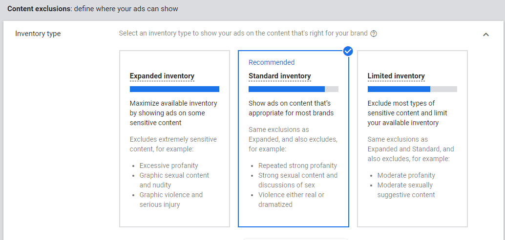 Content Exclusions