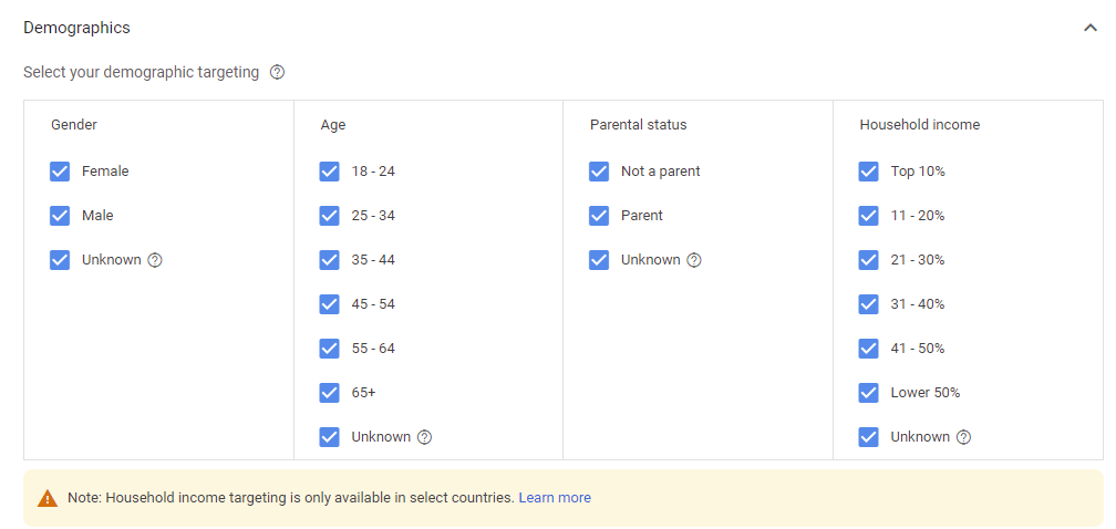 Determine Demographics and Audience Segments