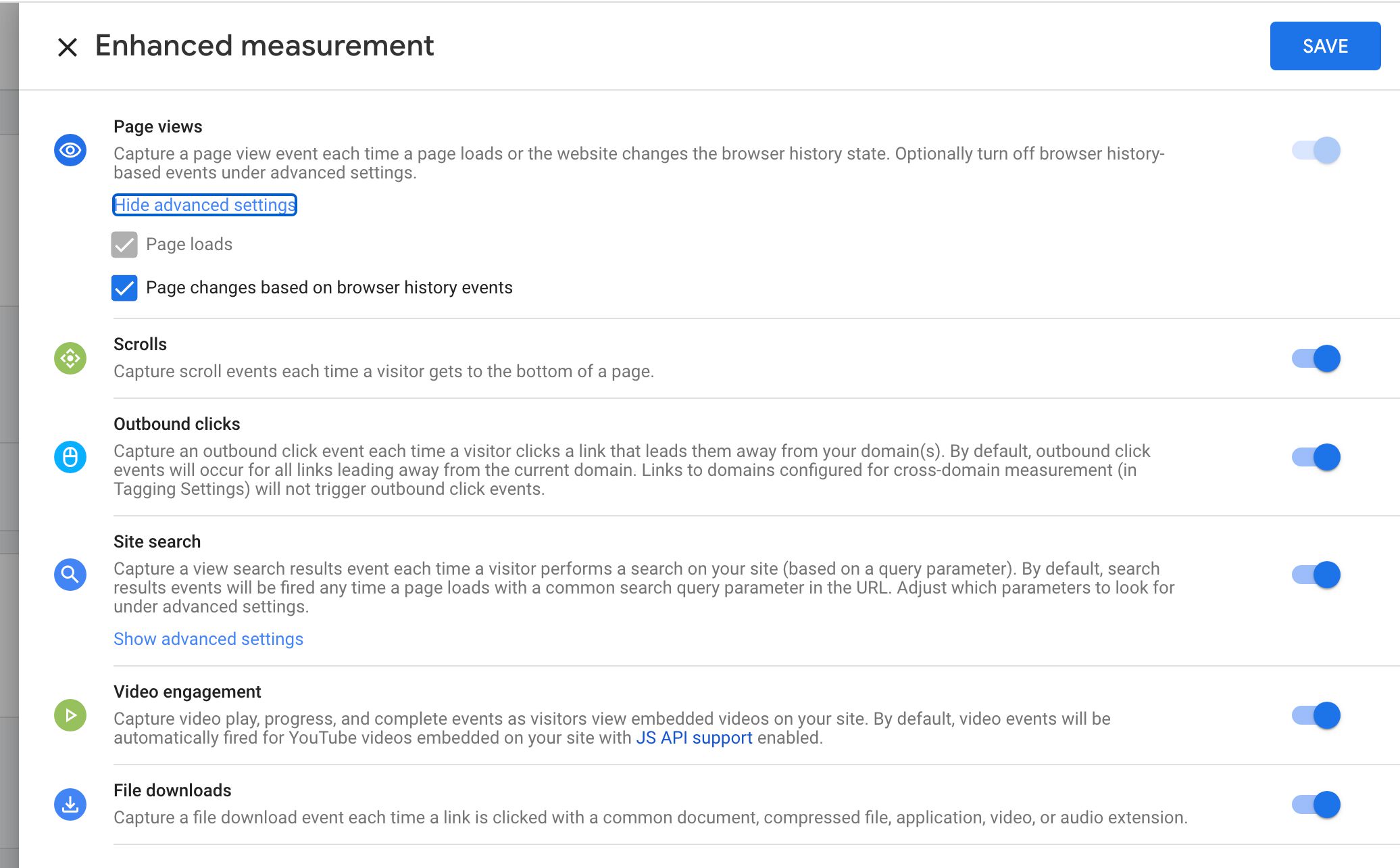 enhanced measurement in GA4