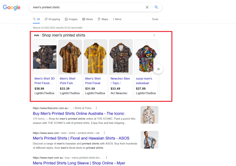 Google ads Example