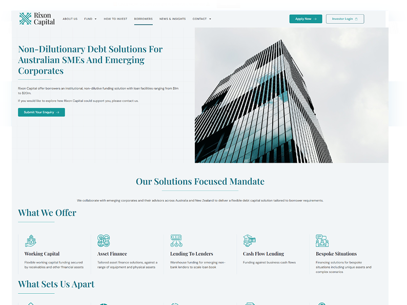 Rixon Capital Banner